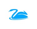 Swan Logo Design Template Royalty Free Stock Photo