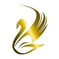 Swan logo Royalty Free Stock Photo