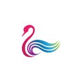 Swan logo Premium and symbol