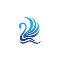 Swan logo Premium and symbol