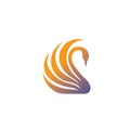 Swan logo Premium and symbol