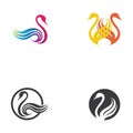 Swan logo Premium and symbol