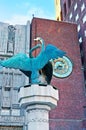 The Swan Maidens fountain at the Oslo City Hall, Norway