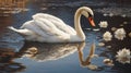 Swan Reflections