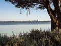 Swan River from the Como foreshore, Perth, Western Australia Royalty Free Stock Photo