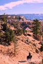 Bryce Canyon Hoodoo& x27;s with horse rider