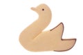 Swan Shaped Biscuit Isolated