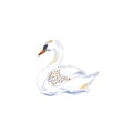 Swan Swimming for 12 Days of Christmas Charms