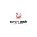 Swan technology logo vector