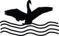 Swan wings jpg image with  svg vector cut file for cricut and silhouette Royalty Free Stock Photo