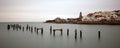 Swanage town coastline