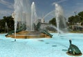 Swann Memorial Fountain in center of Philadelphia, PA, USA Royalty Free Stock Photo