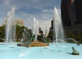 Swann Memorial Fountain in center of Philadelphia, PA, USA Royalty Free Stock Photo