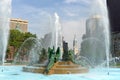 Swann Memorial Fountain in center of Philadelphia, PA, USA Royalty Free Stock Photo