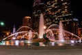 Swann Memorial Fountain at night Royalty Free Stock Photo