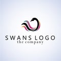 Swans ideas design illustration graphic