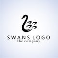 Swans ideas design illustration graphic