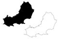 Swansea map vector