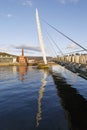 Millenium Sail Bridge in Swansea Marina