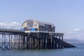 The Mumbles Lifeboat Station at the end of Mumbles Pier Royalty Free Stock Photo