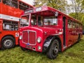 Swansea, UK - May 2, 2022: Singleton Park vintage car Show, AEC Regent V single decker no.38 last of only 8 such busses.