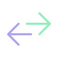 Swap languages flat color ui icon