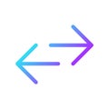 Swap languages pixel perfect gradient linear ui icon