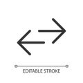 Swap languages pixel perfect linear ui icon