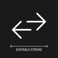 Swap languages pixel perfect white linear ui icon for dark theme