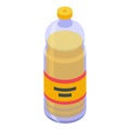 Swap oil bottle icon isometric vector. Barter evolution Royalty Free Stock Photo