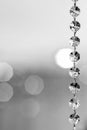 Swarovski crystal chain decoration for light reflection and sparkle Royalty Free Stock Photo