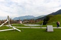 Swarovski Crystal Worlds, entry under the waterfall of the head of the Giant, Wattens Tyrol, Austria