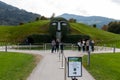 Swarovski Crystal Worlds, entry under the waterfall of the head of the Giant, Wattens Tyrol, Austria