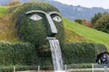 Swarovski Crystal Worlds, entry under the waterfall of the head of the Giant, Wattens Tyrol, Austria