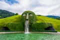 Fountain The Giant at the entrance of Swarovski Crystal worlds or Kristallwelten.