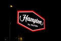 Swarzedz, Poland - December 2022: Hampton by Hilton hotel signboard