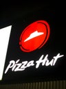 Swarzedz, Poland - December 2022: Pizza hut restaurant at night