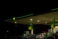 Swarzedz, Poland - November 2022: BP petrol station at night.