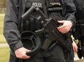 SWAT Armed Police officer Royalty Free Stock Photo