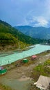 Swat River Side In Kalam Royalty Free Stock Photo