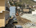 Swat river swelled due to climate change and global warming leading to a significant increase in water levels at the river in