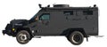 SWAT Team Armored Truck Vehicle Isolated Royalty Free Stock Photo