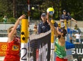 SWATCH FIVB World Tour - Prague 2008 Open Royalty Free Stock Photo