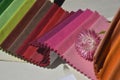 Swatches of fabrics for home decoration Royalty Free Stock Photo