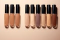 Swatches Highlight The Diversity Of Liquid Foundation Shades