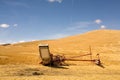 Swather machine in a field.