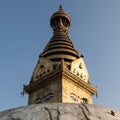 Swayambhunath ancient Buddhist religious complex.