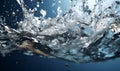 swaying in water seen from underwater, generative ai