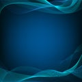 Swaying wavy lines Abstract Wave background blue