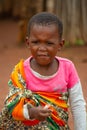 Swazi children in a traditional village